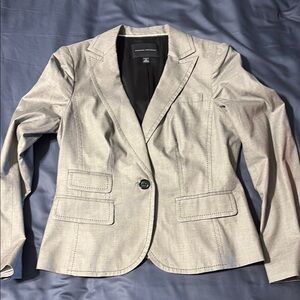 Banana Republic Gray Blazer Structured Suit Jacket